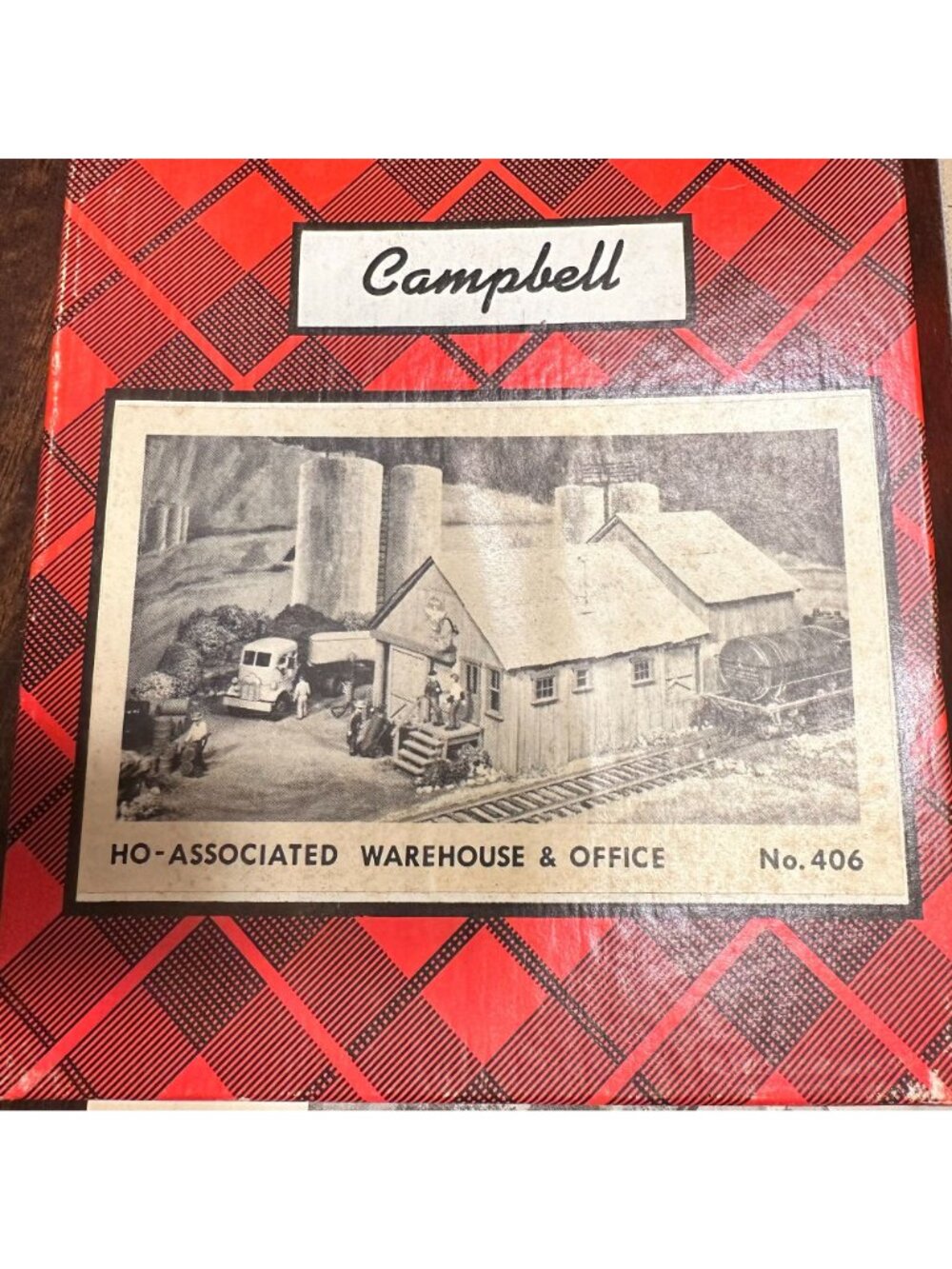 Campbell HO-Associated Scale Warehouse & Office Building Model Kit No. 406 - Picture 2 of 2